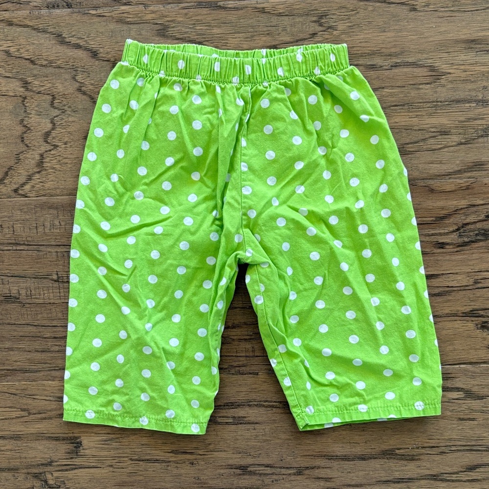 Green Polka Dot Pants